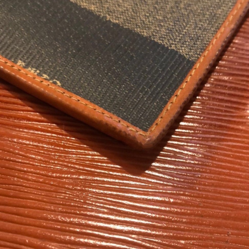 FENDI Pequin Pecan Striped Pattern Bifold Wallet NEW IN BOX - Picture 14 of 17
